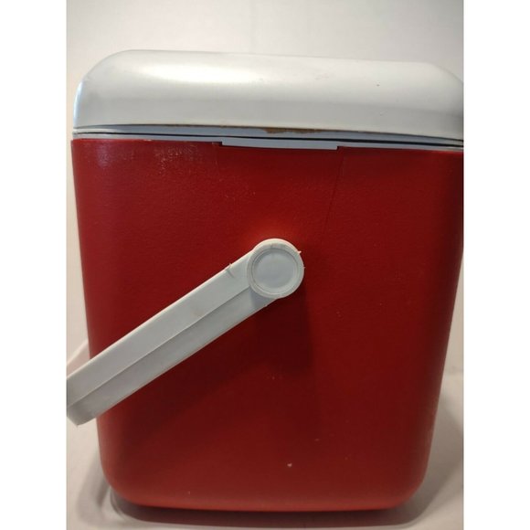 Vintage Igloo Snowflake Water Cooler Jug Ice Chest Square 1 Gallon Spout Red - Picture 4 of 9